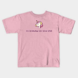 On Wednesdays We Wear Pink Kids T-Shirt